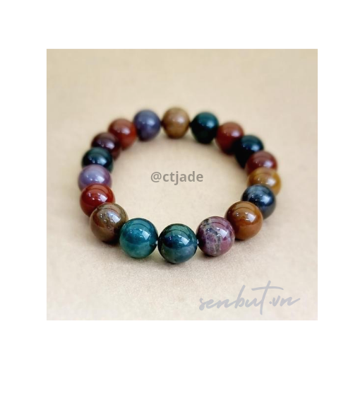 2209222 CTjade - Trang sức đá phong thủy hộ mệnh bình an, vòng chuỗi đá 100% đá thiên nhiên